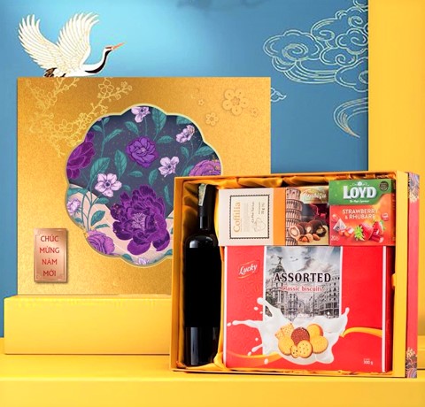 MẪU HỘP QUÀ TẾT 2023 CÓ IN LOGO MIỄN PHÍ MẪU 2